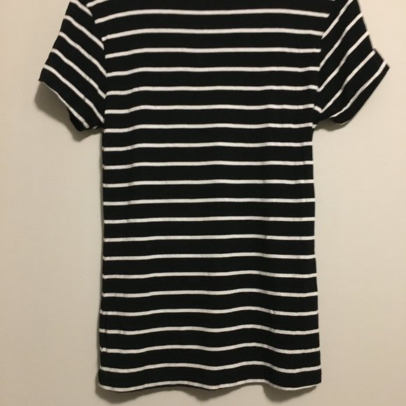 B&W Sailor Stripe Rayon Fitted Tee - Picture 7 of 16